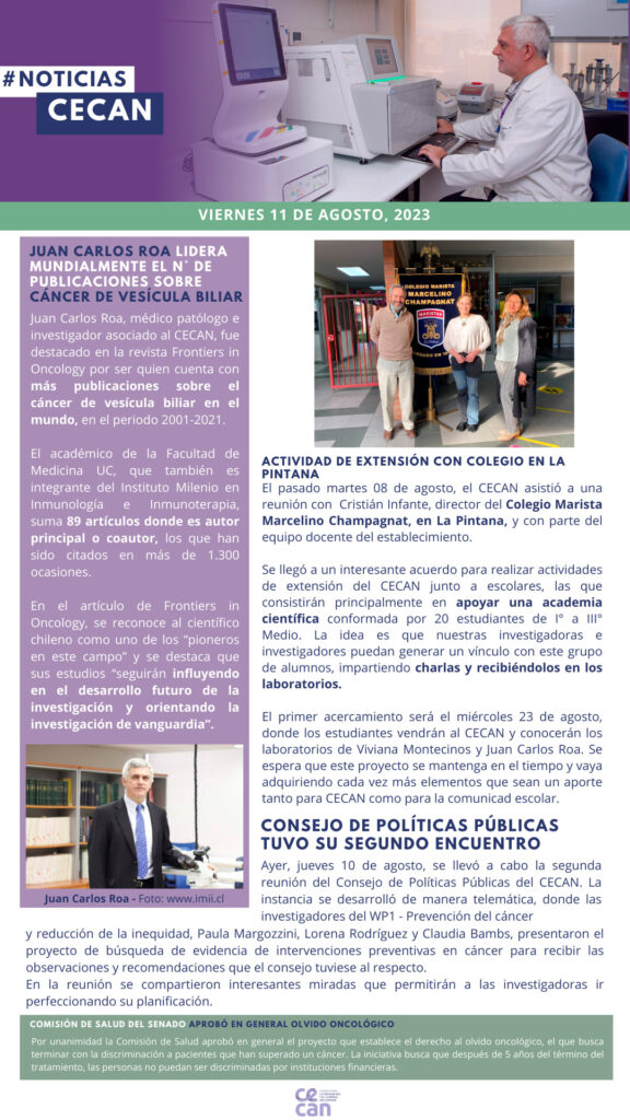 Newsletter 11 de agosto 2023