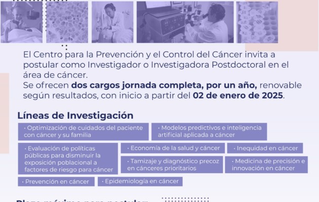 Llamado a concurso Investigadores Postdoctorado