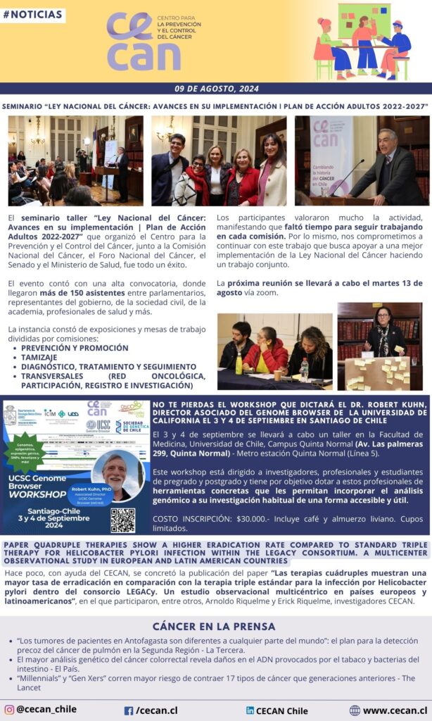 Newsletter 9 de agosto 2024