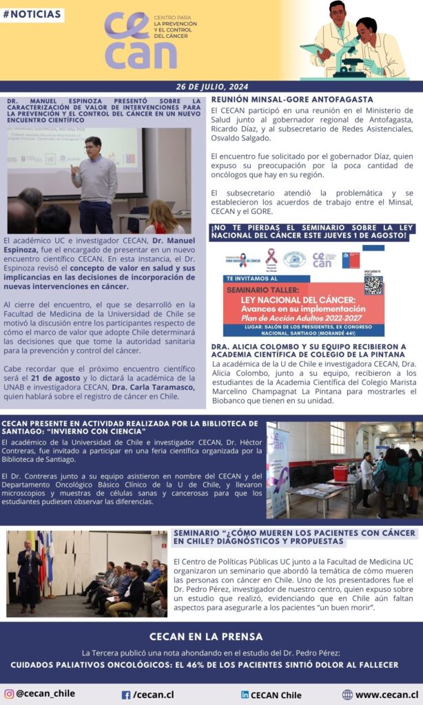 Newsletter 26 de julio 2024