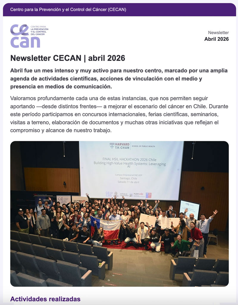 Newsletter Abril 2026
